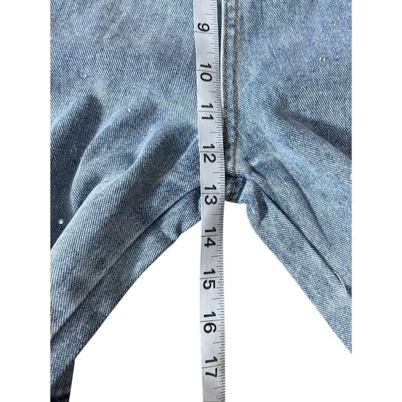 Our True Fate Denim Bermuda Shorts – Rhinestone Cross Embellished – Size L - Picture 7 of 7